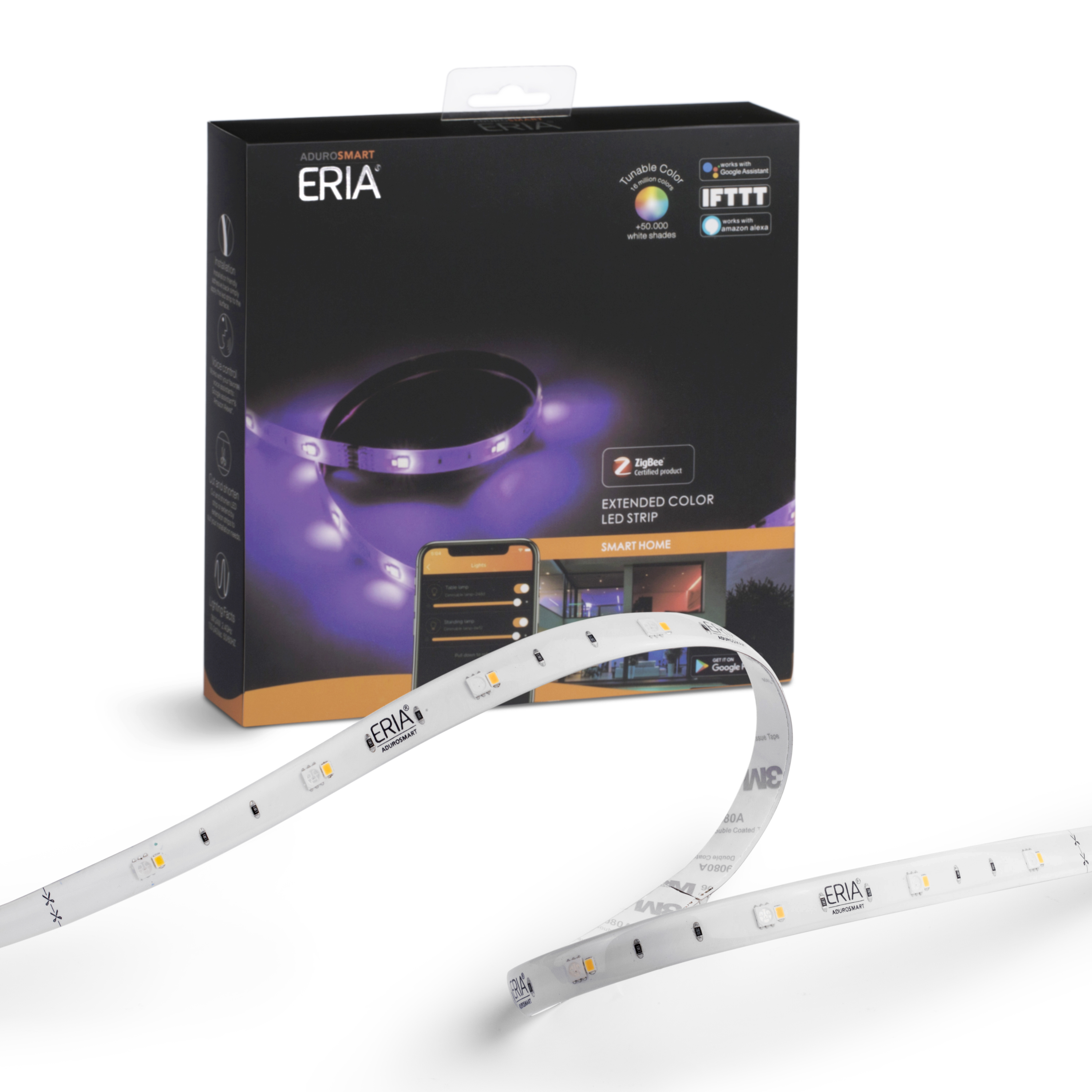 gravid Kommunikationsnetværk Male ERIA Smart Extended Color LED strip 3M - Adurosmart ERIA