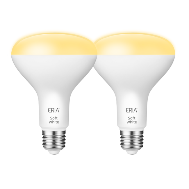 ERIA Soft White BR30 Bulb 65W 2-Pack
